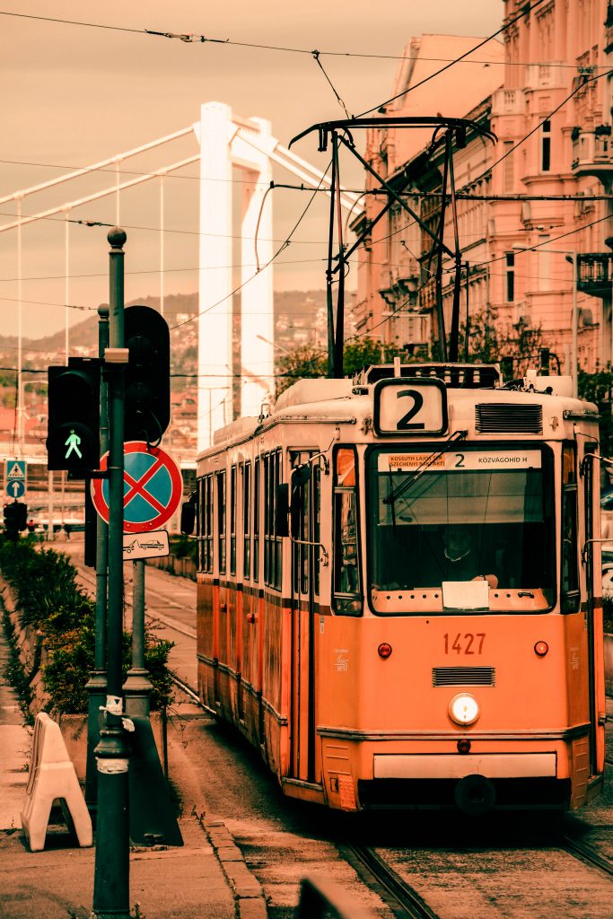 Weekend in Budapest - Itinerary and Guide Orange Tram 2 in Budapest
