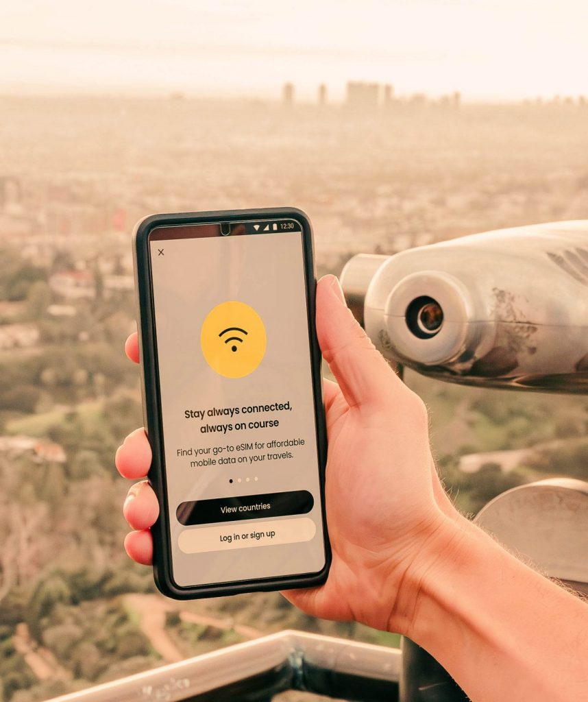 Phone E-Sim App Screen