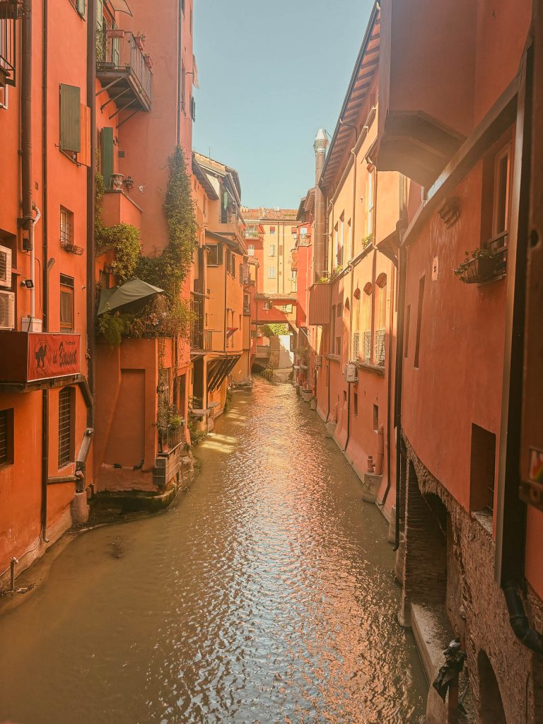 Hidden Canal in Bologna Italy