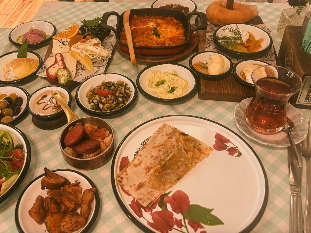 Turkish Breakfast Spread at Cesme