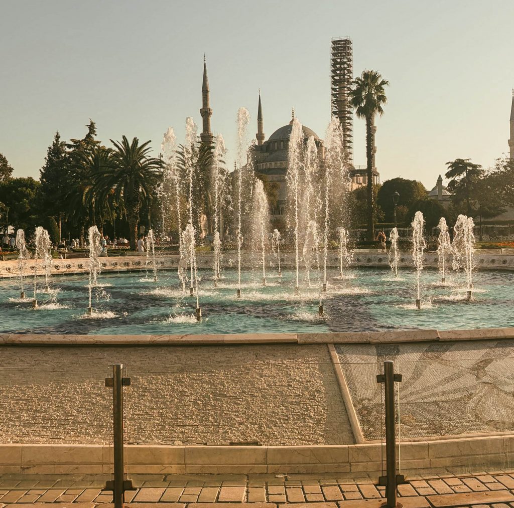 Fountain in Istanbul Sultanahmet Square