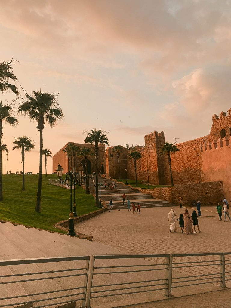 Sunset over the Kasbah in Rabat, Morocco