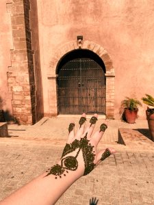 Hand with Henna at Rabat Kasbah