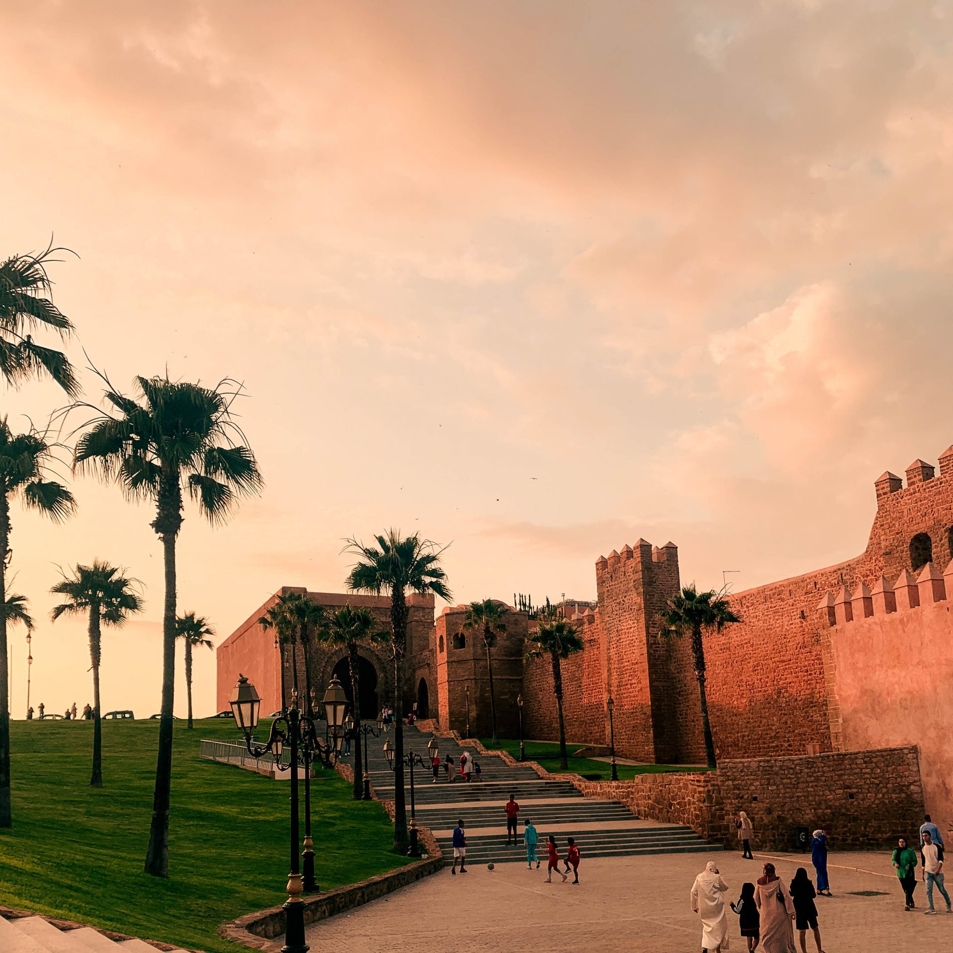Rabat Kasbah at Sunset