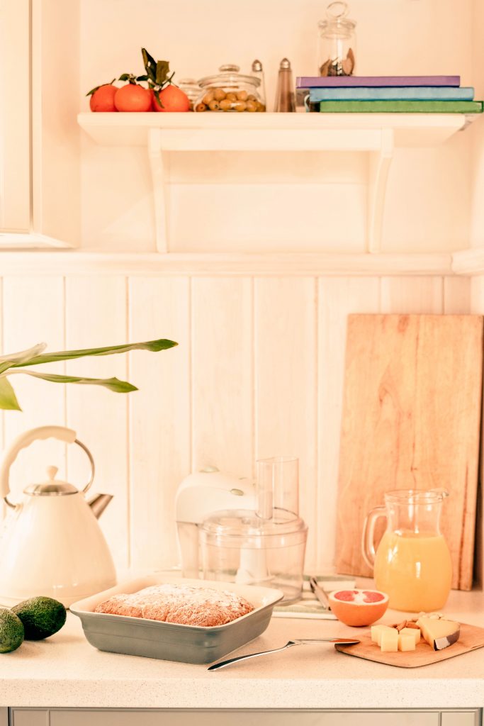 kitchenware on table