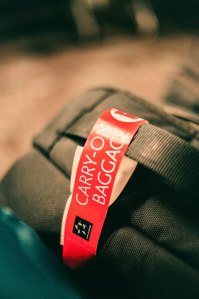 carry on baggage tag