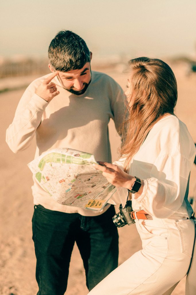 woman asking for directions