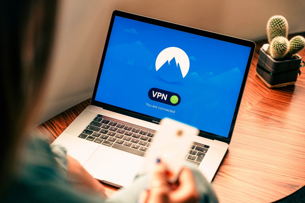 VPN laptop screen