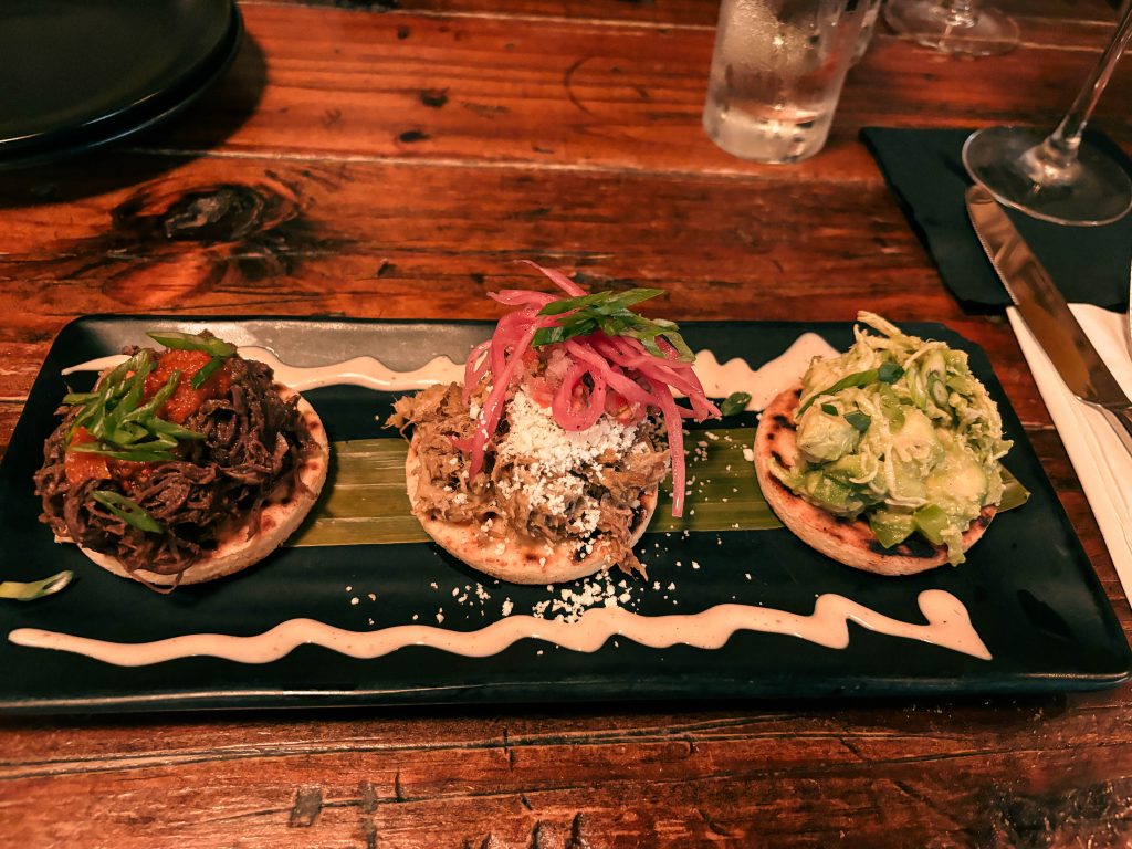 Mais Arepas sample platter