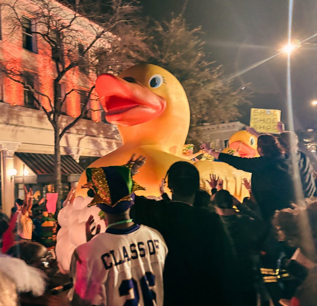 Krewe of Muses rubber duck float