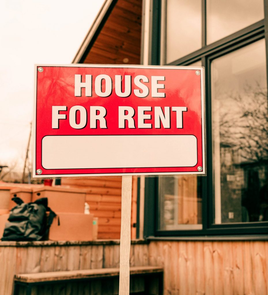 house for rent sign