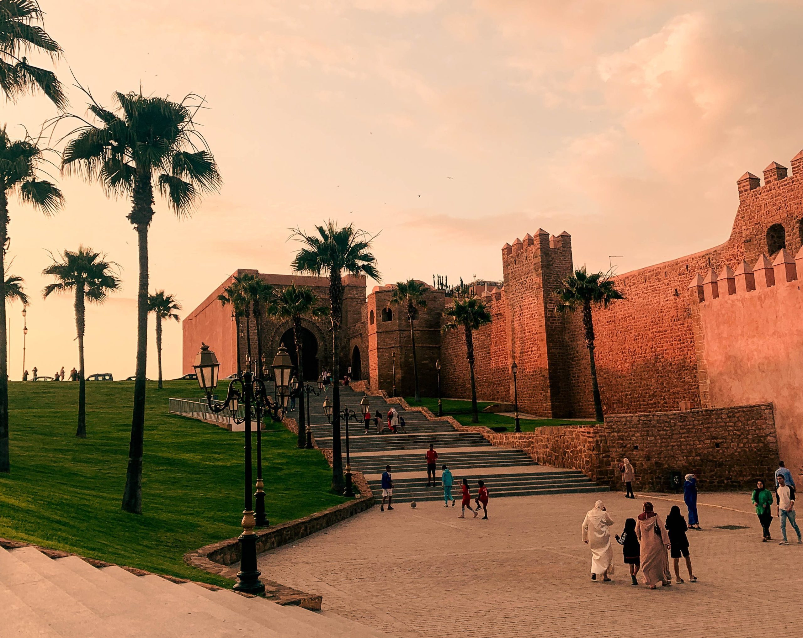 Rabat Kasbah at Sunset
